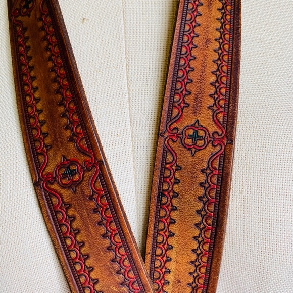 Streets Ahead leather western belt brass buckle main image 11